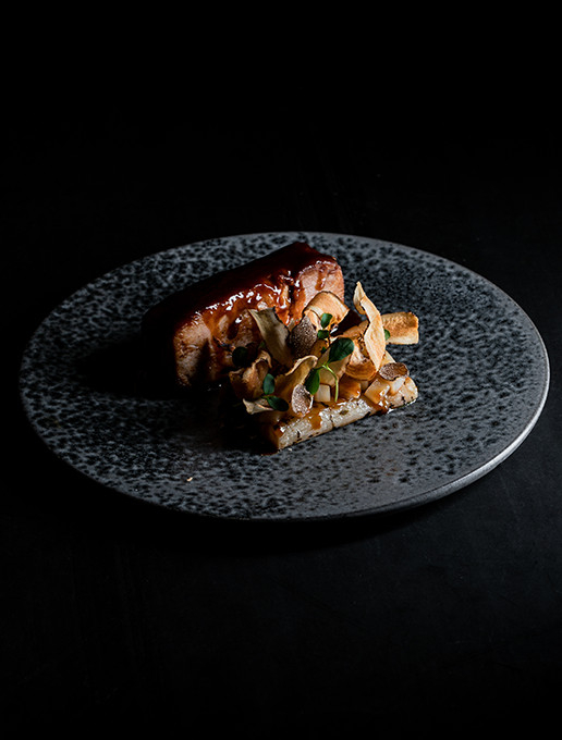 A festive gourmet dish to celebrate Christmas at Dans le Noir ? restaurant